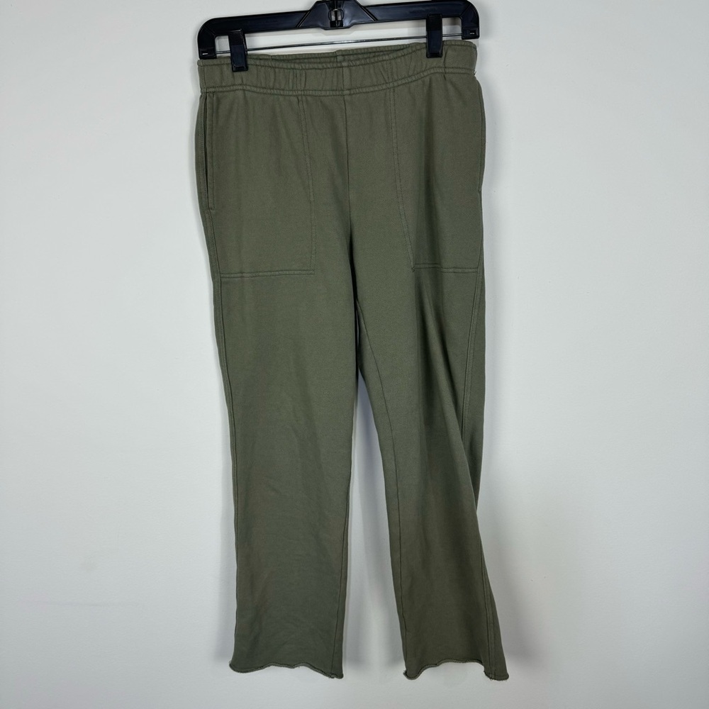 Aerie Green Straight Leg Sweats Sweatpants Loungewear Athleisure